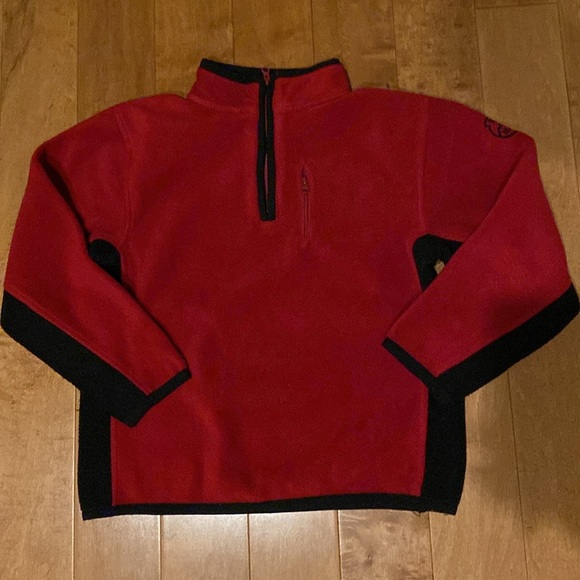 BOYS SWEATERS LONG SLEEVES VEST MIXED TOP LOT SZ 7/8 - Picture 4 of 11